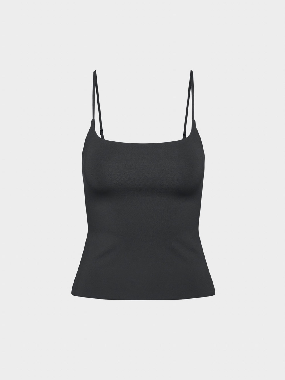 Aritzia Contour Black Squareneck Hip Cami